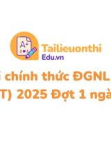 Đề thi chính thức ĐGNL TP HCM (V-ACT) 2025 Đợt 1 ngày 303